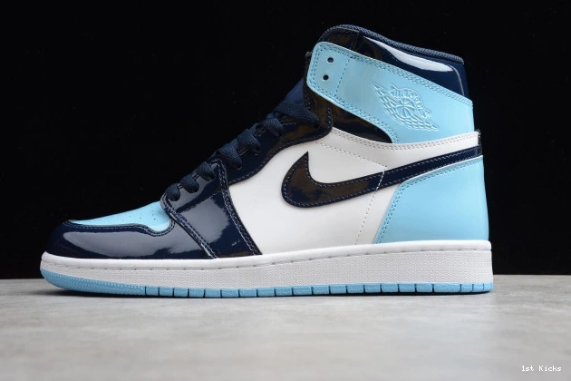 1st Kicks Shoes Jordan UNC Retro High 1 OG Patent CD0461-401 Air 0814